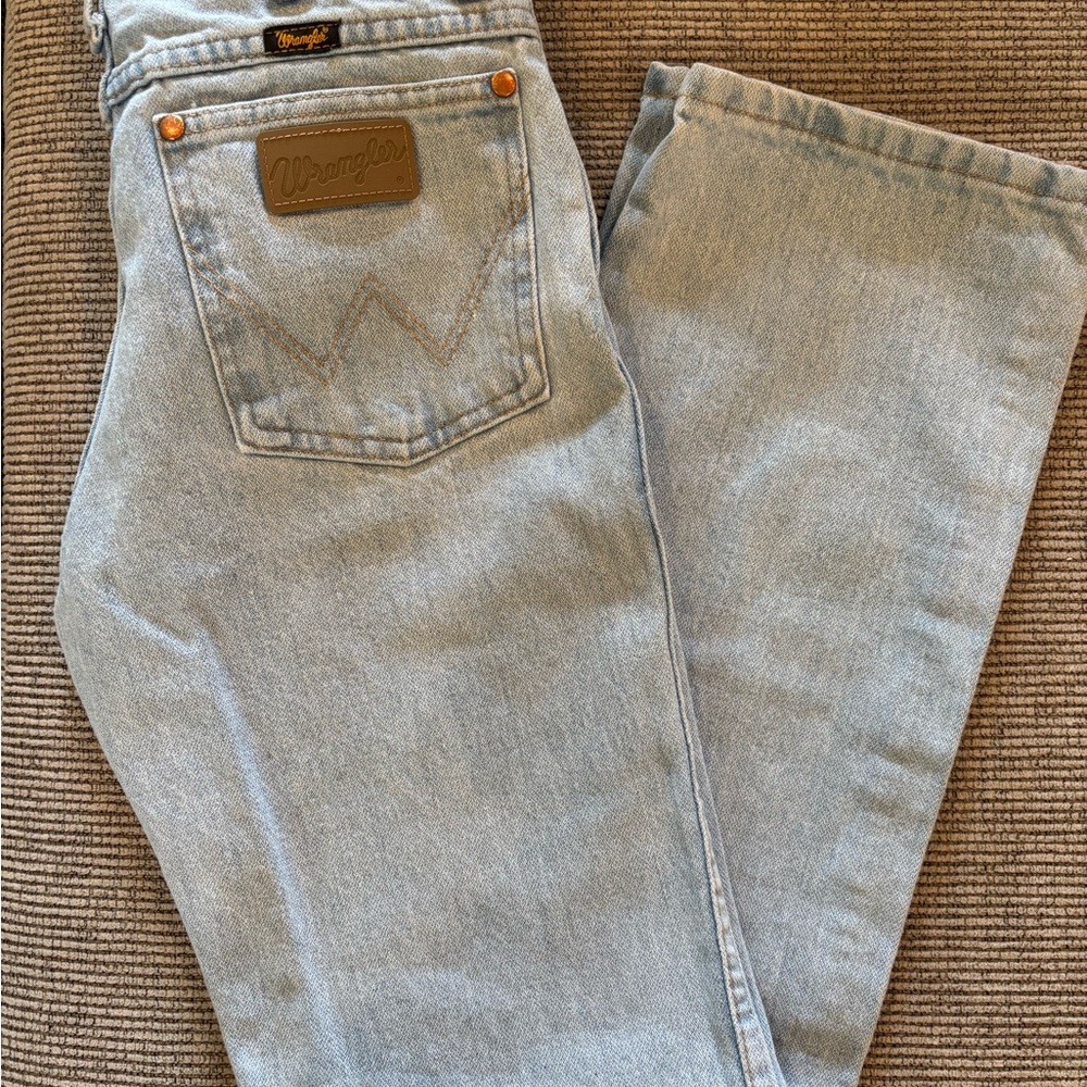 Wrangler Blue Straight Leg Jeans Classic Style